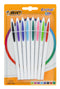 Bic Cristal Up 1.2mm Classic and Pastel Blister of 8