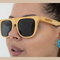 Bamboo Polarised Sunglasses with FREE CBD Lip Balm