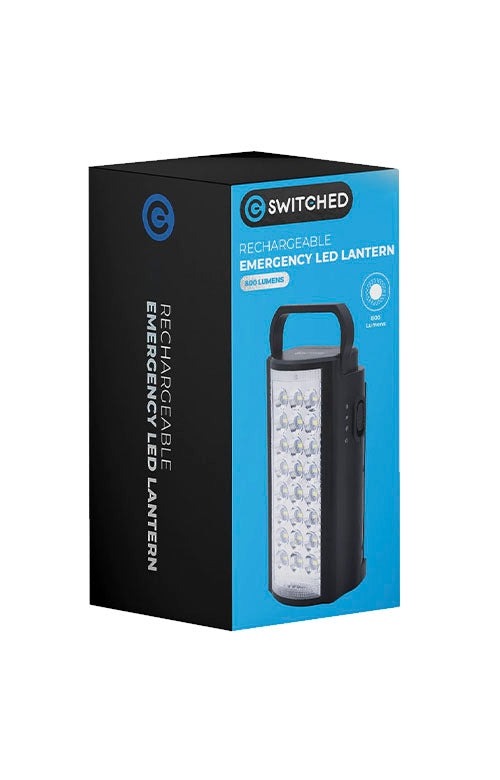 SWITCHED Rechargeable Emergency Lantern with Power Bank 800 Lumen