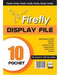 A4 Firefly Pocket Flip File 20pg pack(10)