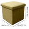 2 Pack Collapsible Storage Box Cube Stool