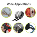 Double-Sided Hook and Loop Tape - 5m Black