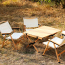 Wooden Roll Up Camping Picnic Table