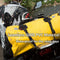 66L Waterproof PVC Motorcycle Tail Duffle Dry Bag - Yellow