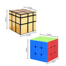 Budget 3 x 3 Magic Mirror Puzzle & Cube Puzzle Set