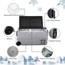12V 36L Dual Zone Portable Car Fridge Freezer