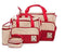 5 in 1 Multifunctional Baby Diaper Bag - Red Dots