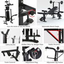 7 In 1 Barbell Rack Weight Bench