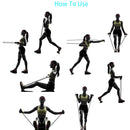 Foldable Pushup Board & Resistance Band Set