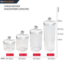 Airtight Food Storage Containers 5Pcs Set
