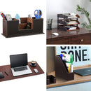 PU Leather Office Desk Organizer 4Pcs Set