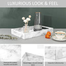 PU Leather Vanity Storage Serving Tray - Set of 2