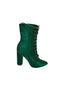 Emerald Satin Looking Short Boots