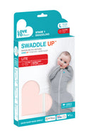 SWADDLE UP LITE - LIGHT PINK - SMALL - MEDIUM
