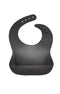 Silicone Pocket Bibs- Charcoal