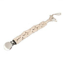 Crochet Pacifier Clip – Natural (G02)