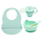 Silicone Baby Feeding Set 4PC - Assorted Colours