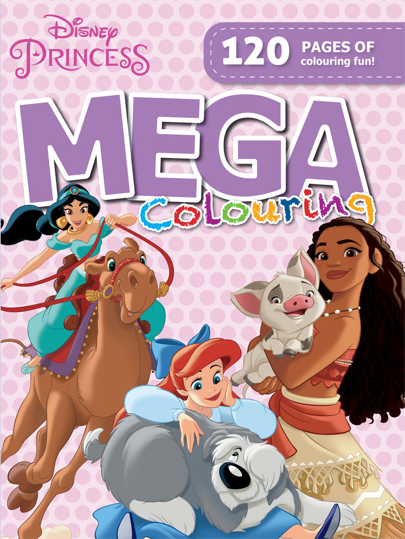 DISNEY PRINCESS - 120PG MEGA COLOUR & ACTIVITY BOOK