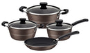 7pc Aluminum Cookware Set with Interior and Exterior Nonstick Coating -  Sicília (3mm thickness) (non-stick)
