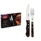 12pc. Jumbo Knives Braai Set, Brown