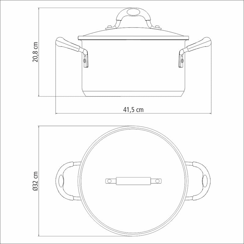 Solar Silicone Shallow Stainless Steel Casserole Dish With Tri-Ply Base  And Glass Lid, 30cm And 8.9l