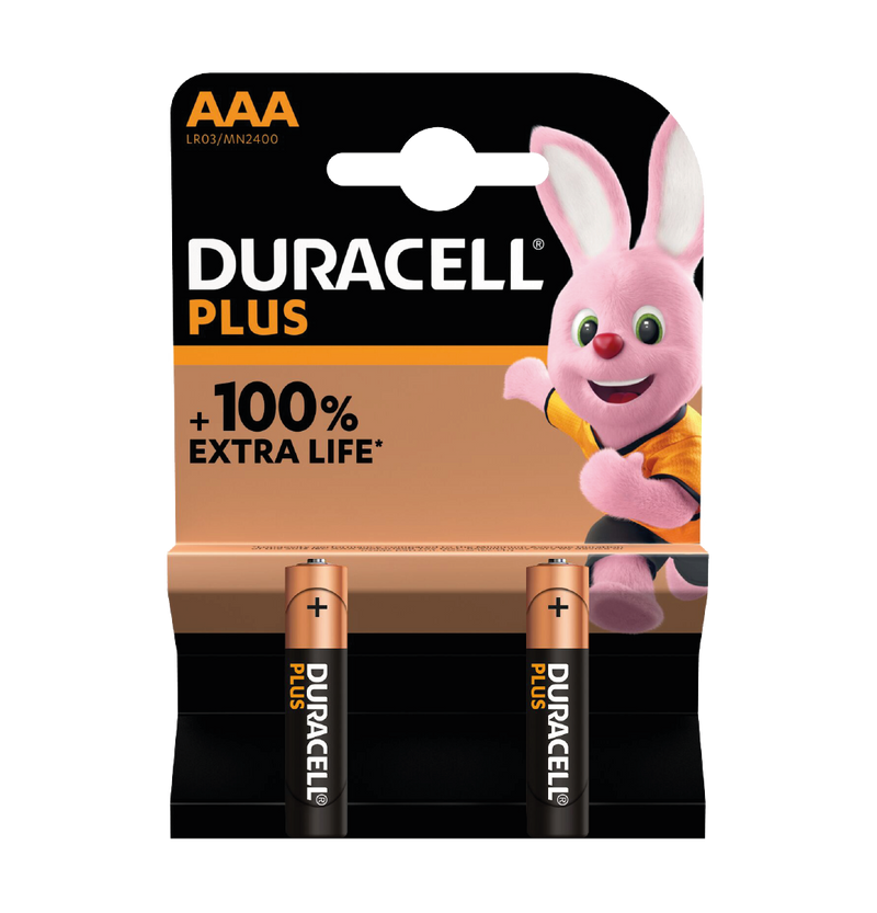 2 x AAA Plus Batteries