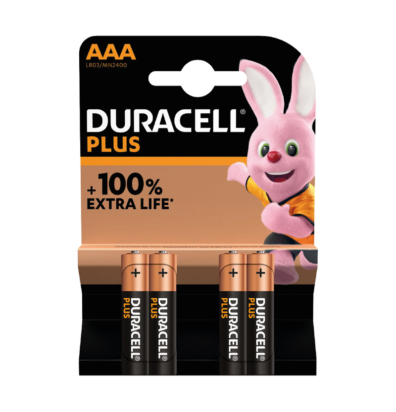 4 x AAA Plus Batteries