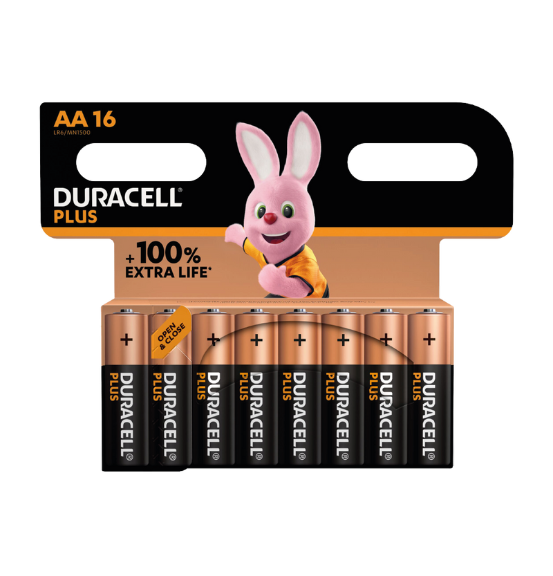 16 x AA Plus Batteries