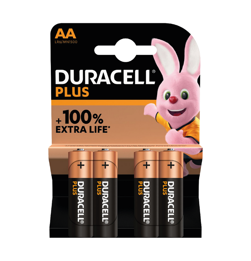 4 x AA Plus Batteries