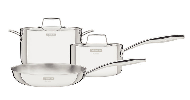 5pc. Cookware Set - Grano (stainless steel) full body try ply