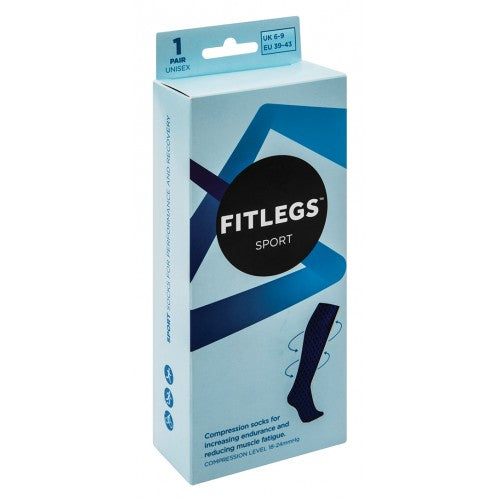 Compression Socks Sport Blue Size 6-9