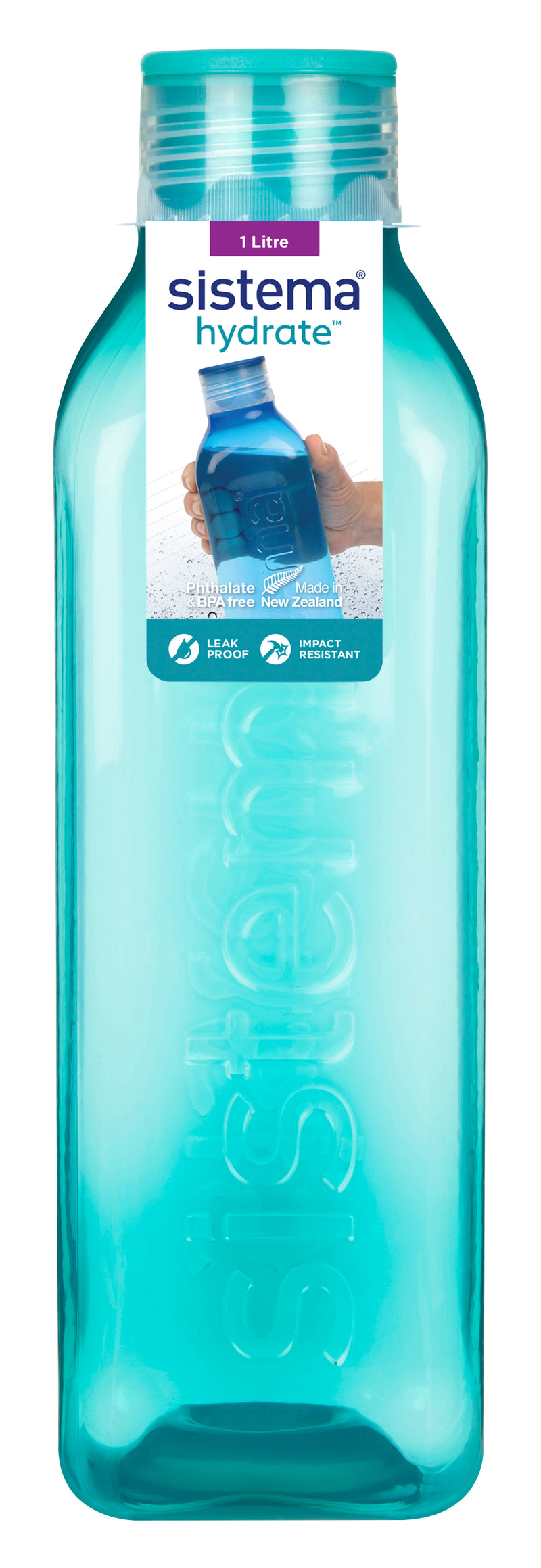 Sistema - 1L Large Square Bottle