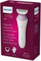 Philips Cordless Lady Wet & Dry Shaver 6000 Pink Includes Trimming comb, 4 accessories