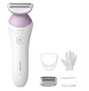 Philips Cordless Lady Wet & Dry Shaver 6000 Pink Includes Trimming comb, 4 accessories