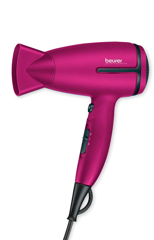 Beurer HC 25 Travel Hair Dryer - Limited Edition Purple & Black