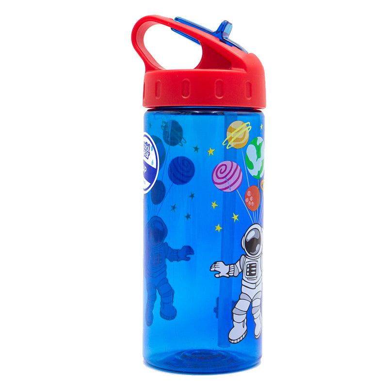 473ml (16oz) PET Printed Straightwall Bottle- Blue