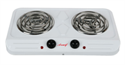 Casey Aruif 2 Plate Spiral Electric Stove- White