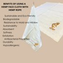 CBD Beauty Gift Set includes Hemp Face cloth