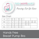 BabyWombWorld Handsfree Breast Pump Bra (Xlarge)