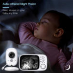 3.2″ Video Baby Monitor with Audio and Night Vision