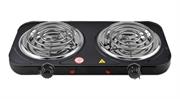 Casey Koala Electric Double Spiral Plate Stove- Black