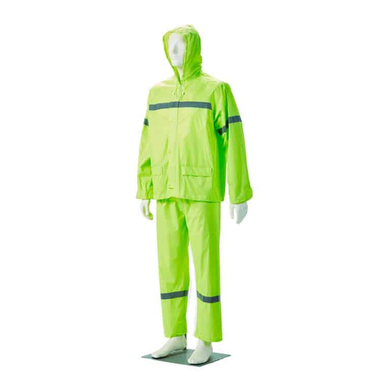 Reflective Rubberized Rain Suit