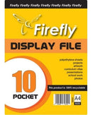 A4 Firefly Pocket Flip File 20pg pack(10)