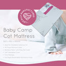 BabyWombWorld Bamboo Fabric Standard Camp Cot Baby Mattress