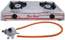 Casey Red Heart 2 Plate Stainless Steel Gas Stove