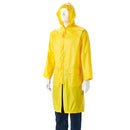 RUBBERISED RAINCOAT Calf Length Yellow