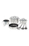 Cuisine Craft Non-Stick is a 10-piece Stainless Steel Cookware