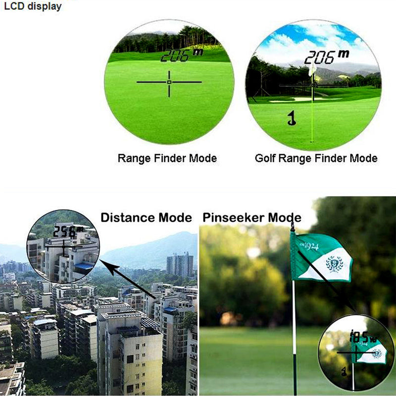 Golf Laser Ranging Telescope Rangefinder - White