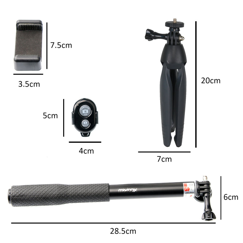 Selfie Tripod Stick Set For Mobile Phones And GoPro