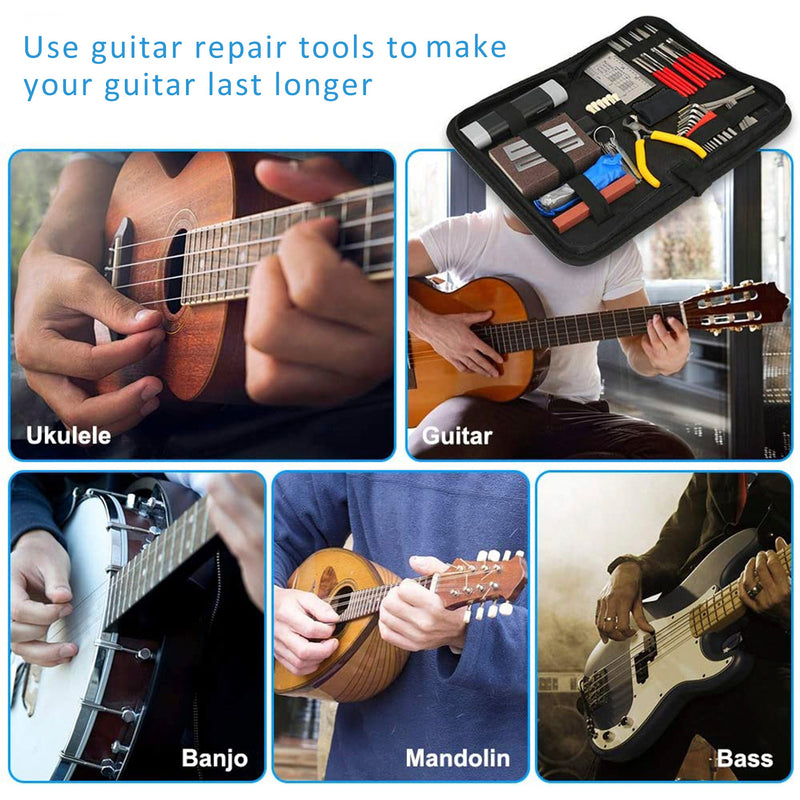 Guitar Repair Tool Set 45PCs Guitar Care Kit